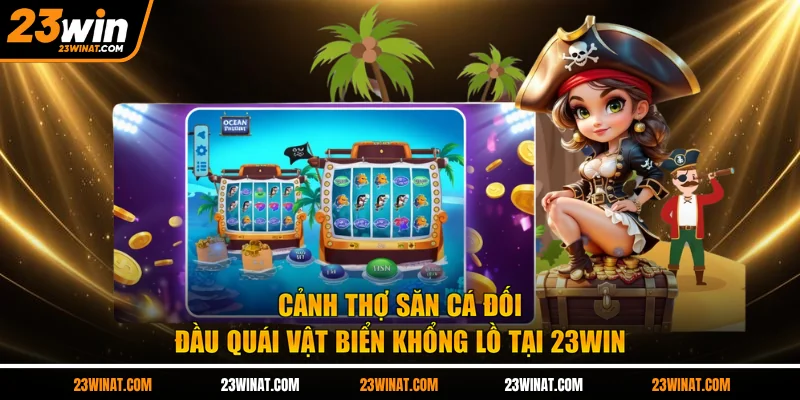 Cảnh thợ săn cá đối đầu quái vật biển khổng lồ tại 23WIN