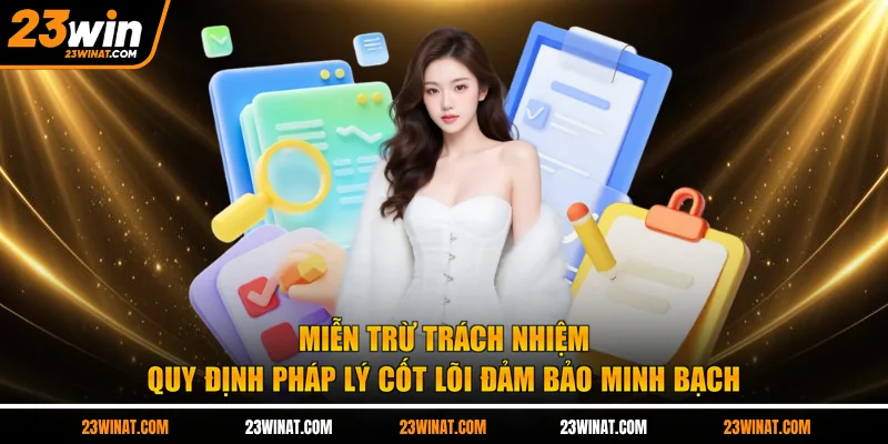 Miễn trừ trách nhiệm quy định pháp lý cốt lõi đảm bảo minh bạch 